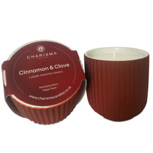 Cinnamon and Clove Scented Ceramic Candle